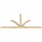 Ekena Millwork Richland Rough Sawn Timber Gable Bracket, Douglas Fir, 96"W x 48"H x 2"D x 4"F, 12/12 Pitch GBW096X48X0204RIC00RDF - alternate 2